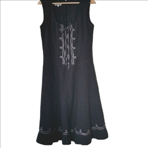 Vintage Marie Claire tweed whimsigoth laceup dress. Size small. EUC